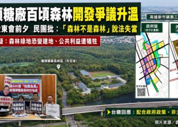 橋頭糖廠百頃森林開發爭議延燒　民團批台糖護航炒地皮、台糖澄清非主導開發