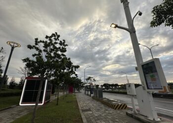 沙崙智慧城市不受颱風影響，光儲設備為智慧共桿穩供綠電