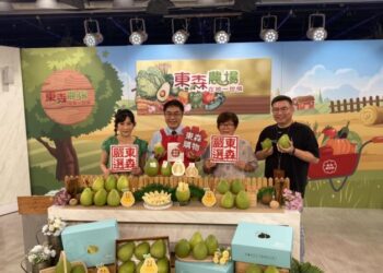 黃偉哲親赴東森農場直播販售臺南麻豆老欉文旦20公噸火速售完