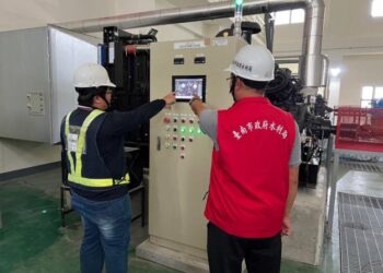 永康區鹽洲抽水站 即刻投入防颱抽水 永康區鹽洲抽水站 即刻投入防颱抽水