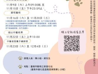 南市動保處沒入17隻小型品種犬 將開放認養抽籤 南市動保處沒入17隻小型品種犬 將開放認養抽籤