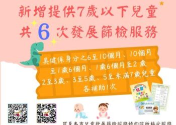 發展篩檢按時來，異常轉介莫延宕