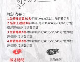 114/2/14(五)勞工局職訓就服中心辦理『德寶家電股份有限公司(聲寶公司)』單一徵才活動 歡迎求職民眾踴躍參加。 114/2/14(五)勞工局職訓就服中心辦理『德寶家電股份有限公司(聲寶公司)』單一徵才活動 歡迎求職民眾踴躍參加。