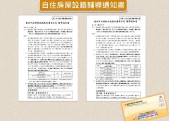 臺南財稅局寄發輔導通知,提醒自住房屋請於3月24日前設戶籍 臺南財稅局寄發輔導通知,提醒自住房屋請於3月24日前設戶籍