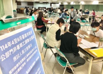 黃偉哲推動公部門非暑期工讀 學子積極求職迴響佳 黃偉哲推動公部門非暑期工讀 學子積極求職迴響佳