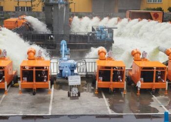 臺南市再增添29台大型移動式抽水機 增進防汛效能,有效減低淹水風險 臺南市再增添29台大型移動式抽水機 增進防汛效能,有效減低淹水風險