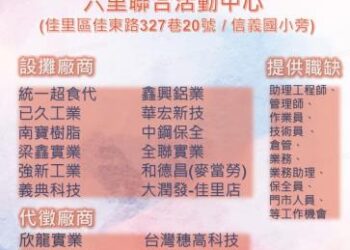 113/5/10(五)勞工局職訓就服中心辦理廠商聯合徵才活動 歡迎求職民眾踴躍參加