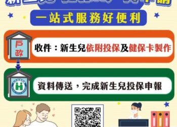 📣新生兒 健保X戶口申請 一站式服務好便利