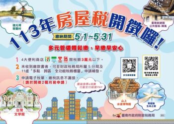 113年房屋稅將於5月開徵 多元繳稅管道更便利