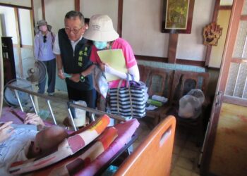 丹娜絲風災後白河區啟動災後關懷守護獨居長者安全