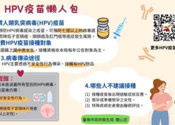 遠離人類乳突病毒(HPV)感染，從接種疫苗開始