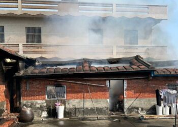 田寮區住家火警　何姓老翁身亡 湖內警協助現場交通管制