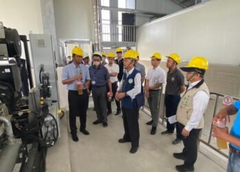 改善急水溪污染 環境部長視察八翁里畜牧糞尿集中處理廠