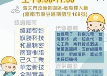 114/11/19(三)勞工局職訓就服中心辦理「2025麻豆區聯合徵才活動」歡迎求職民眾踴躍參加