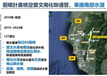 曾文南化聯通管工程啟動注水 黃偉哲：消能豎井及雙向重力排水是關鍵
