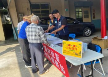 官田社子農村社區土地重劃刻正辦理意願調查 地政局每周五持續於鎮安宮前駐點提供諮詢服務