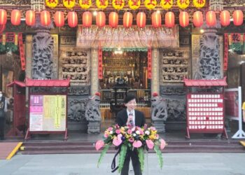 2024臺南國際龍舟錦標賽啟動記者會 安平開台天后宮廟埕龍舟點燈華麗登場