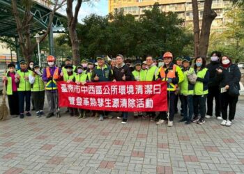 中西區1月11日「環境清潔日」，西湖里環保志工參與「清淨家園」環境維護