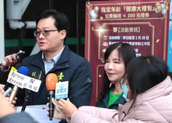 臺南啟動「一馬當先，健康篩檢」大禮包，邀市民刮出健康送300元禮券