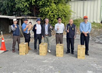 W31~34傷癒四隻黑琵野放了　 黃偉哲市長於農曆年前，親自祝福黑琵展翅翱翔