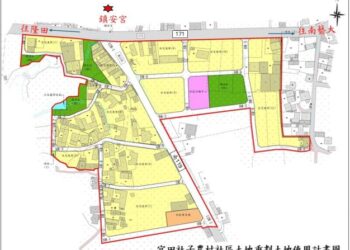 官田社子農村社區土地重劃已獲地主過半數同意，續將研提重劃計畫書報送內政部審核推動重劃建設