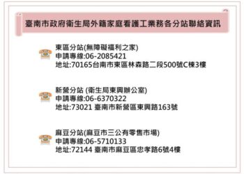 「據點再增、安心再升、外籍家庭看護工申請更輕鬆」  