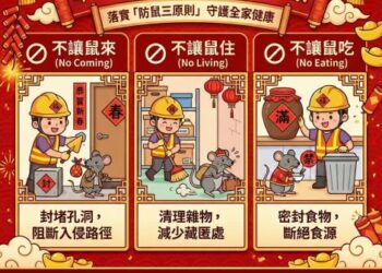 年終大掃除 落實防鼠三不原則 年終大掃除 落實防鼠三不原則