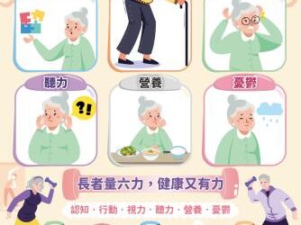 臺南市推動「長者六力檢測」，4/19健康講座教你顧功能、不等失能