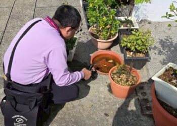 南部進入枯水期，黃偉哲市長籲請民眾節水時同步慎防登革熱，使用儲水容器請加蓋或加裝細紗網，環境落實「巡、倒、清、刷」，避免蚊蟲孳生！