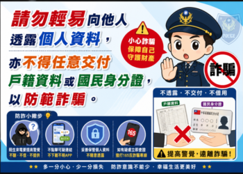【新化戶政訊息】防詐騙提醒:切勿隨意提供個人資料,或將戶籍資料及國民身分證交予他人,以保障自身權益。 【新化戶政訊息】防詐騙提醒:切勿隨意提供個人資料,或將戶籍資料及國民身分證交予他人,以保障自身權益。