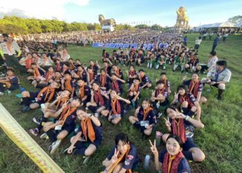 第12次全國童軍大露營在臺南 賴清德總統親蒞開幕晚會 童軍式歡呼展現臺南熱情