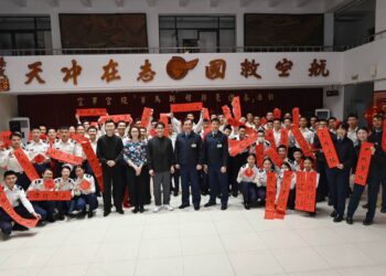 墨香傳情 空軍官校辦理「揮毫迎春」活動 墨香傳情 空軍官校辦理「揮毫迎春」活動