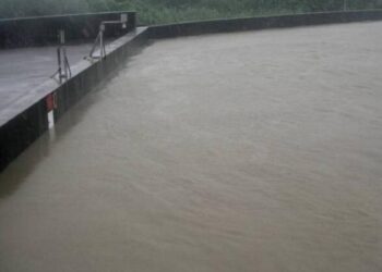 強烈颱風凱米來襲，抽水站、滯洪池及分洪道發揮功能