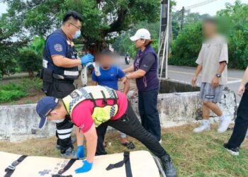 熱心議員伸援手　潮警迅速到場處理交通事故