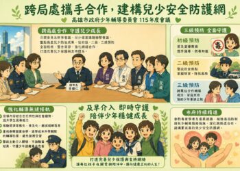 【勤護、勤輔、勤伴】高雄建構《跨網合作、無毒校園》守護新機制，打造兒少幸福城